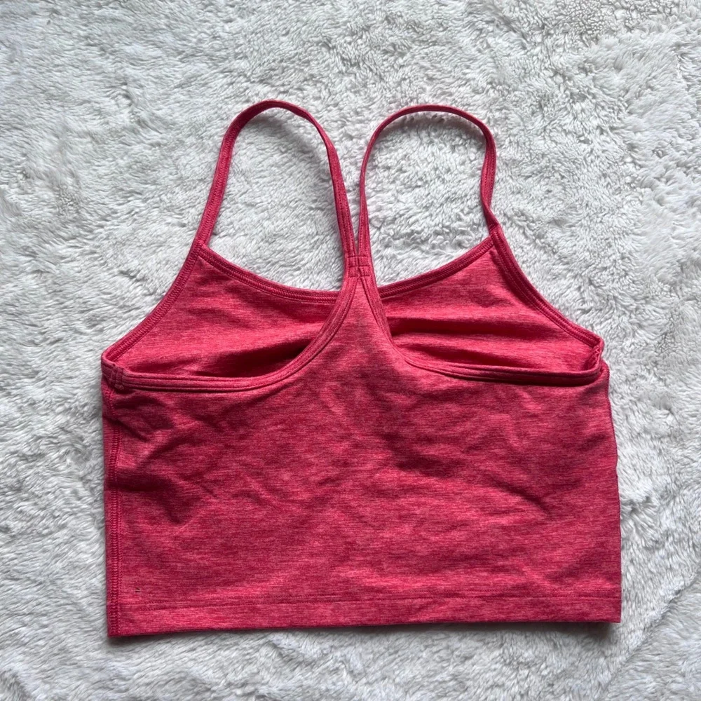OFFLINE by Aerie The Hugger Recharge Sports Bra Pink Heathered Racerback Small
